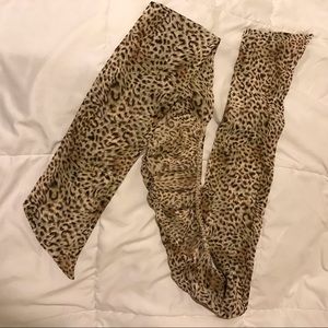 Leopard Tie Top